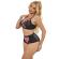 Subblime - 955571 Rosa Lackleder Mesh Zipper Bh-Set S/M