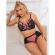 Subblime - 955571 Rosa Lackleder Mesh Zipper Bh-Set S/M