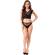 Livco Corsetti Fashion - Elin Lc 20212 Biustonosz + Majtki Czarny L/XL