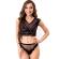 Livco Corsetti Fashion - Elin Lc 20212 Biustonosz + Majtki Czarny L/XL