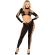 Leg Avenue - Crop Top and Leggings Cut-Out Seamless Black