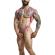 Mob - Dngeon Cross Back Harness Pink One Size