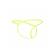 Mob - Green Tear-Shaped Thong Size S/M