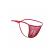 Mob - Transparent Red T-Shaped Thong Size L/XL