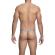 Mob - Transparent T-Shaped Thong Aqua Size L/XL