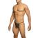 Mob - Transparent T-Shaped Thong Black Size S/M