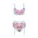 Subblime - 957650 Set Reggiseno E Cintura Ricamo Fiori Rosa L/XL