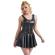 Subblime - 957674 Lederkleid Mit Herz-Reissverschluss, Schwarz, L/XL