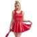 Subblime - 957698 Lederkleid Mit Herz-Reissverschluss, Rot, L/XL