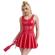 Subblime - 957698 Lederkleid Mit Herz-Reissverschluss, Rot, L/XL