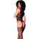 Chilirose - Cr 4855 Bodystocking Zwart S/L