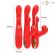 Intense - Katy Multifunction Clitoris Stimulator 4 Interchangeable Heads Red