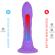 Silexd - Dreamy Dildo Fantasy PŁynny Silikon Termoreaktywny Fioletowy 18,5 CM
