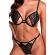 Passion - Conjunto De SutiÃ + Tanga Resilque Preto P/M