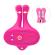 Armony - Rabbit Shape Vibration Magnetic Nipple Clamps Pink