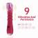 Armony - Thermo-Adjustable Point a Stimulator Vibrator Dildo Red