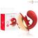 Intense - Mariah Vibrator & Stimulator In U Shape 10 Vibrations Red