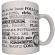 Diablo Picante - White Mug With Penis Synonyms 370 ML