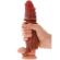Get Real - Hydrated Skin Silicone Penis Sleeve Caramel 20 CM
