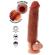 Get Real - Hydrated Skin Silicone Penis Sleeve Caramel 20 CM