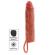 Get Real - Guaina Vibrante Per Pene In Silicone Per Pelle Idratata Caramello 20 CM
