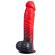 Silexd - Devil Dildo Fantasy Liquid Silicone Thermoreactive Red Black 20.3 CM