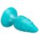 Silexd - Melty Anal Plug Fantasy Liquid Silicone Thermoreactive Celestial Blue 9.2 CM