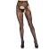 Leg Avenue - 1967 Bloom Net Suspender Tights Black - One Size