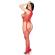 Leg Avenue - 89374 Cupless Bodystocking and Panty Red - One Size