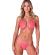 Passion - Ensemble Soutien-Gorge + String Resilque Rouge Tomate L/XL