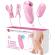Pretty Love - Imonie 3-IN-1 Multifunctional Set With Suction Cup, Nipples and Clitoris