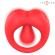 Intense - Russell Vibrating Penis Ring With Clitoris Stimulation Red