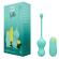 Romp - Cello Multifunction Vibrating Egg Turquoise Remote Control