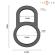 Intense - Conleth Adjustable Double Penis Ring Model 3