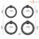 Intense - Michiel Set of 4 Penis Rings Model 10