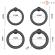 Intense - Michiel Set of 4 Penis Rings Model 10