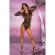 Livco Corsetti Fashion - Astan XG058 Schwarzer Bodysuit EinheitsgrÖsse