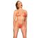 Chilirose - Cr 4898 Orange Stras Bikini Eine GrÖsse