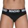 Macho - MCH007 Classic Slip Black + Black XL