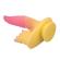 Power Monsters - PotĘŻny Potworny Dildo Fantasy Z PrzyssawkĄ 22,5 CM Ø 5,5 CM RÓŻowy I ŻÓŁty