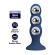Mr Play - Anal Plug With Metal Balls and Suction Cup Blue