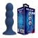 Mr Play - Anal Plug With Metal Balls and Suction Cup Blue