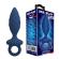 Mr Play - Textured Anal Plug With Ring Blue M