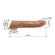 Pretty Love - Adjustable Penis Extension Sleeve 26 CM Ø 4 CM Brown
