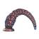 Power Monsters - Dildo In Silicone Fantasy Tricolor Tentacle Abyssal 46 CM Ø 7 CM