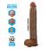 Pretty Love - Dany Dildo Realistico Flessibile Con Ventosa 36 CM -Ø- 5.6 CM Marrone