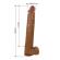 Pretty Love - Pat Dildo Flessibile Realistico Con Ventosa 40 CM -Ø- 6 CM Marrone
