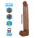 Pretty Love - Pat Dildo Flessibile Realistico Con Ventosa 40 CM -Ø- 6 CM Marrone