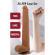 Pretty Love - Viggo Dildo Realistico Morbido Al Tocco Della Pelle, 36,5 CM Marrone