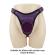 Pretty Love - Slip Universali Con Imbracatura Strap-On Viola E Nero